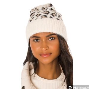 NWT Hat Attack Leopard Print Beanie Het- One Size Fits Most